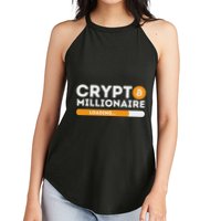Crypto Millionaire Loading Btc Trader Bitcoin Investor Women's Perfect Tri Rocker Tank