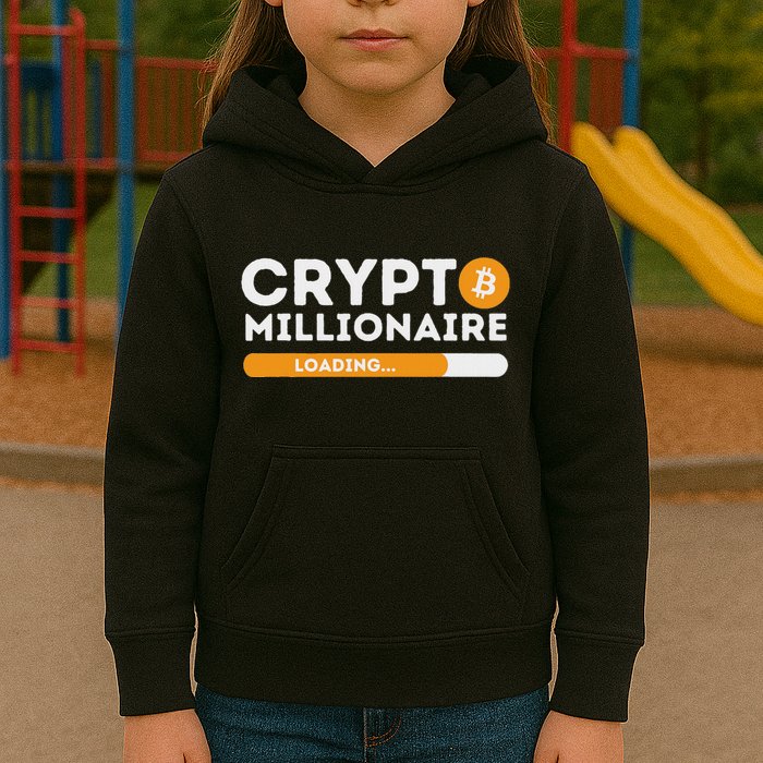 Crypto Millionaire Loading Btc Trader Bitcoin Investor Kids Hoodie