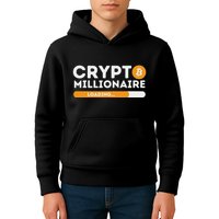 Crypto Millionaire Loading Btc Trader Bitcoin Investor Kids Hoodie