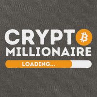 Crypto Millionaire Loading Btc Trader Bitcoin Investor Cotton Canvas Backpack