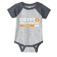 Crypto Millionaire Loading Btc Trader Bitcoin Investor Infant Baby Jersey Bodysuit