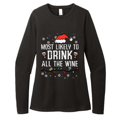 Christmas Most Likely Funny Xmas Family Mom Womens CVC Long Sleeve Shirt