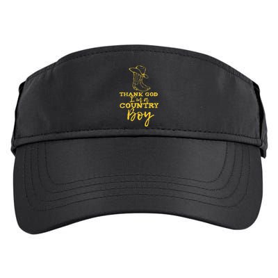 Country Music Lyrics Quotes Thank God IM A Country Boy Adult Drive Performance Visor