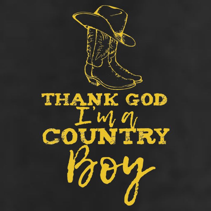 Country Music Lyrics Quotes Thank God IM A Country Boy Beanie