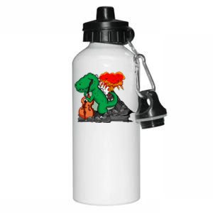 Contrabass Music Lover Dinosaur Musician Double Bass Aluminum Water Bottle