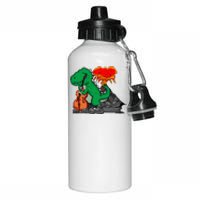 Contrabass Music Lover Dinosaur Musician Double Bass Aluminum Water Bottle