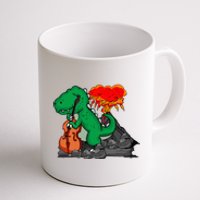 Contrabass Music Lover Dinosaur Musician Double Bass Coffee Mug