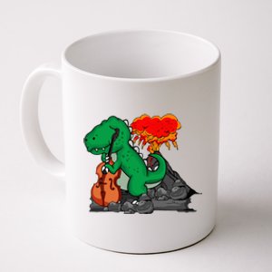 Contrabass Music Lover Dinosaur Musician Double Bass Coffee Mug