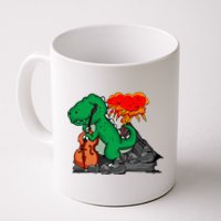 Contrabass Music Lover Dinosaur Musician Double Bass Coffee Mug