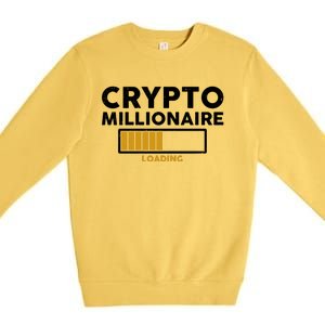 Crypto Millionaire Loading Premium Crewneck Sweatshirt