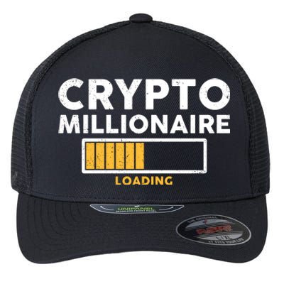 Crypto Millionaire Loading Flexfit Unipanel Trucker Cap