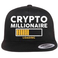 Crypto Millionaire Loading Flat Bill Trucker Hat