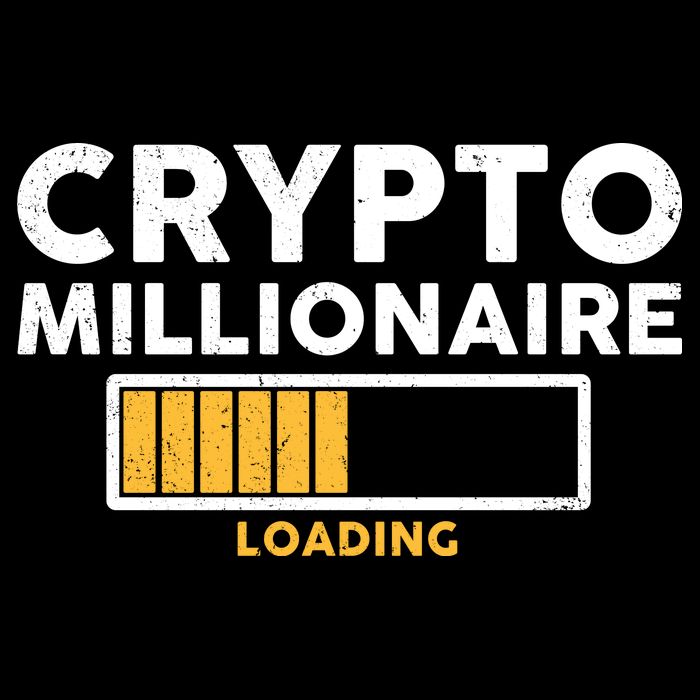 Crypto Millionaire Loading Flat Bill Trucker Hat