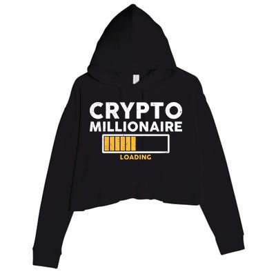 Crypto Millionaire Loading Crop Fleece Hoodie