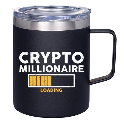 Crypto Millionaire Loading 12oz Stainless Steel Coffee Mug