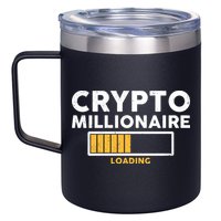 Crypto Millionaire Loading 12oz Stainless Steel Coffee Mug