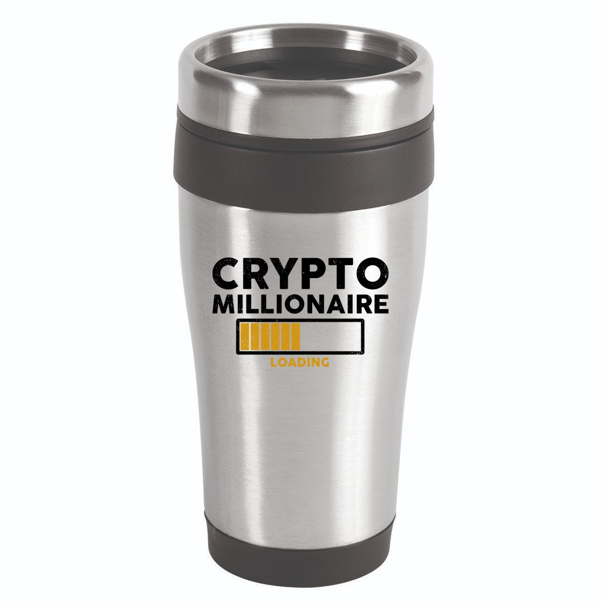 Crypto Millionaire Loading 16oz Travel Tumbler