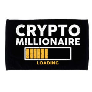 Crypto Millionaire Loading Microfiber Hand Towel