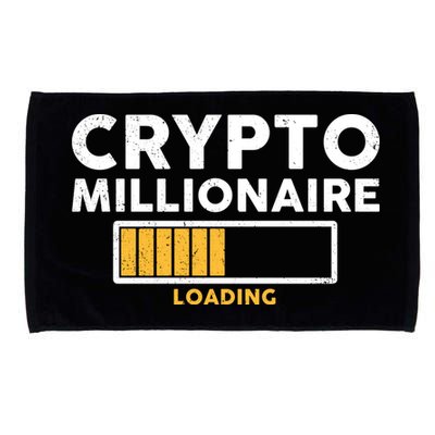 Crypto Millionaire Loading Microfiber Hand Towel