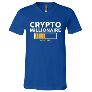 Crypto Millionaire Loading V-Neck T-Shirt