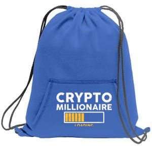 Crypto Millionaire Loading Sweatshirt Cinch Pack Bag