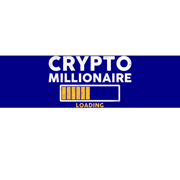 Crypto Millionaire Loading Bumper Sticker