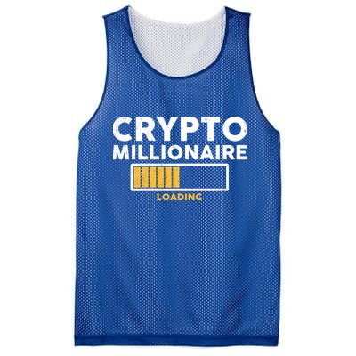 Crypto Millionaire Loading Mesh Reversible Basketball Jersey Tank