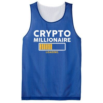 Crypto Millionaire Loading Mesh Reversible Basketball Jersey Tank