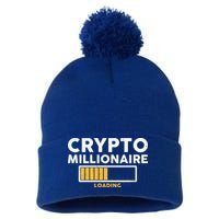 Crypto Millionaire Loading Pom Pom 12in Knit Beanie