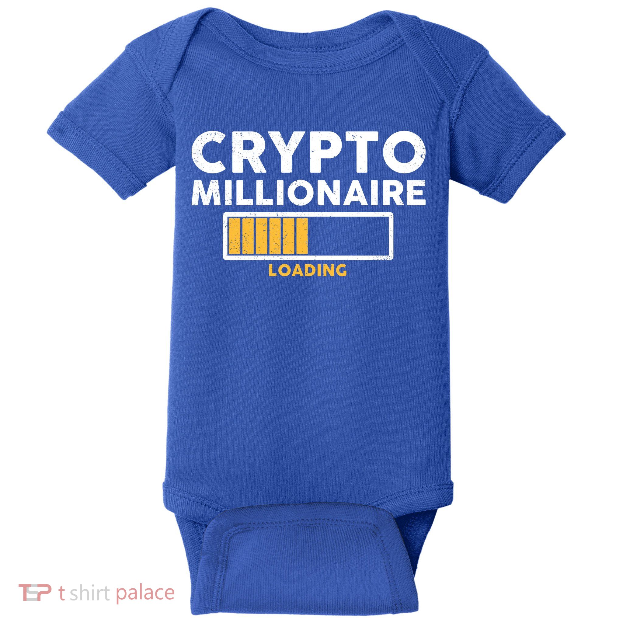 Crypto Millionaire Loading Baby Bodysuit
