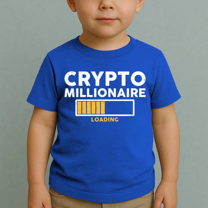 Crypto Millionaire Loading Toddler T-Shirt