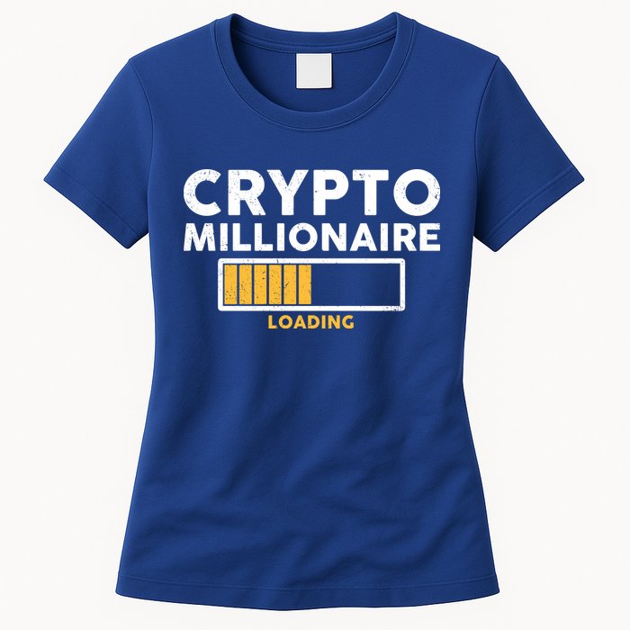 Crypto Millionaire Loading Womens T-Shirt