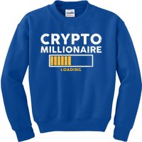 Crypto Millionaire Loading Kids Sweatshirt