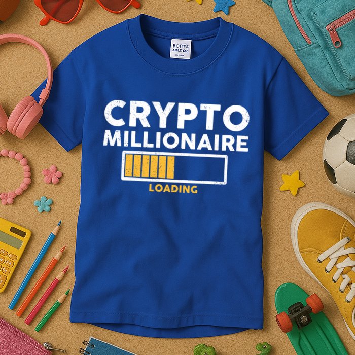 Crypto Millionaire Loading Kids T-Shirt