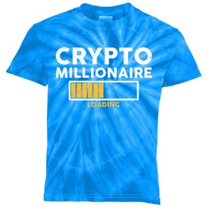 Crypto Millionaire Loading Kids Tie-Dye T-Shirt