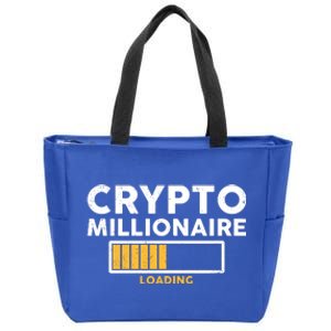 Crypto Millionaire Loading Zip Tote Bag