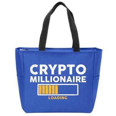 Crypto Millionaire Loading Zip Tote Bag
