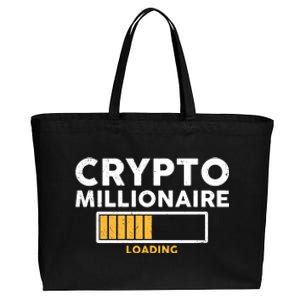 Crypto Millionaire Loading Cotton Canvas Jumbo Tote