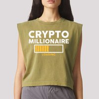 Crypto Millionaire Loading Garment-Dyed Women's Muscle Tee