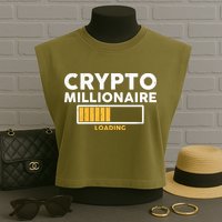 Crypto Millionaire Loading Garment-Dyed Women's Muscle Tee