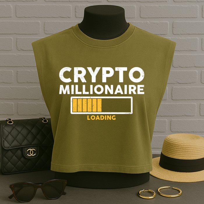 Crypto Millionaire Loading Garment-Dyed Women's Muscle Tee