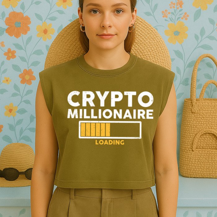 Crypto Millionaire Loading Garment-Dyed Women's Muscle Tee