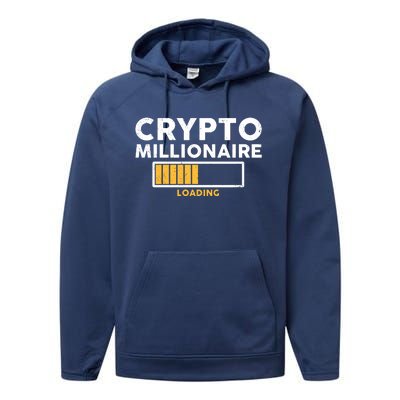 Crypto Millionaire Loading Performance Fleece Hoodie