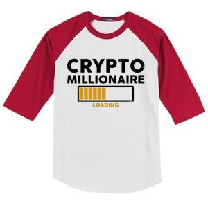 Crypto Millionaire Loading Kids Colorblock Raglan Jersey