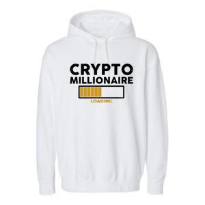 Crypto Millionaire Loading Garment-Dyed Fleece Hoodie