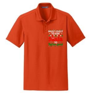 Christmas Most Likely To Ask Santa To Define Good Family Matching Gift Dry Zone Grid Polo