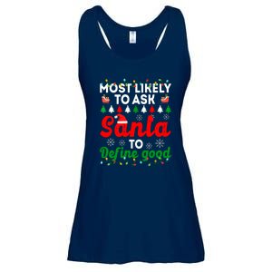 Christmas Most Likely To Ask Santa To Define Good Family Matching Gift Ladies Essential Flowy Tank