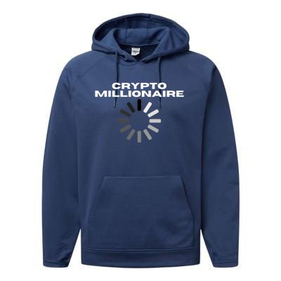 Crypto Millionaire Loading Performance Fleece Hoodie