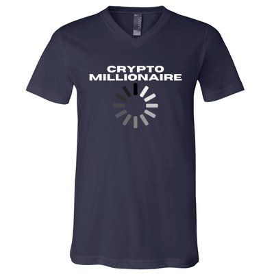 Crypto Millionaire Loading V-Neck T-Shirt