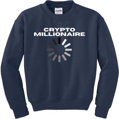 Crypto Millionaire Loading Kids Sweatshirt